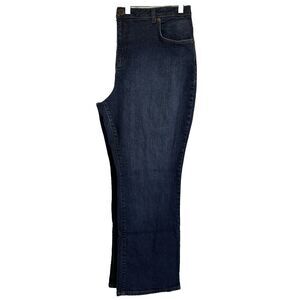 NEW Lands' End Women’s Sz 16W Original Fit  Bootleg Jeans (37X30) Stretch Denim